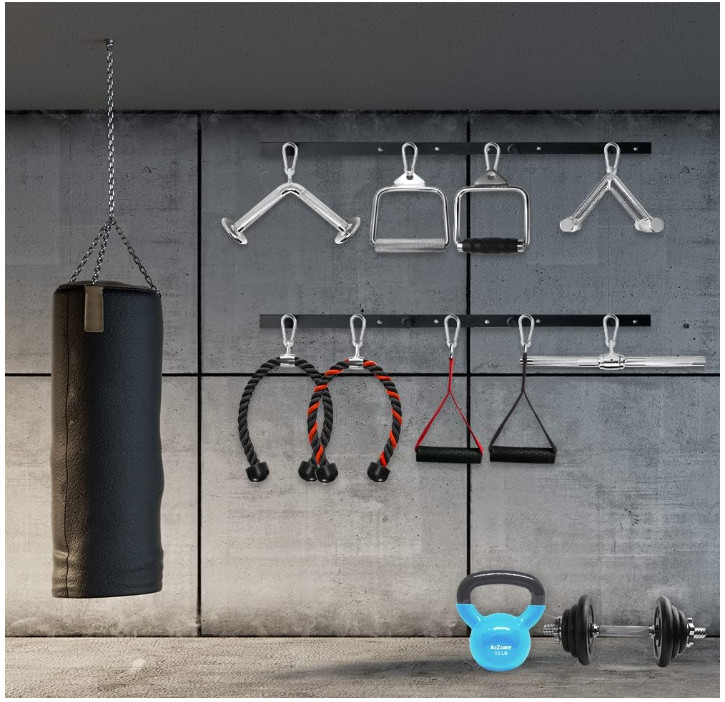 Accesorios polea gimnasio, agarres para LAT pulldown y levantamiento