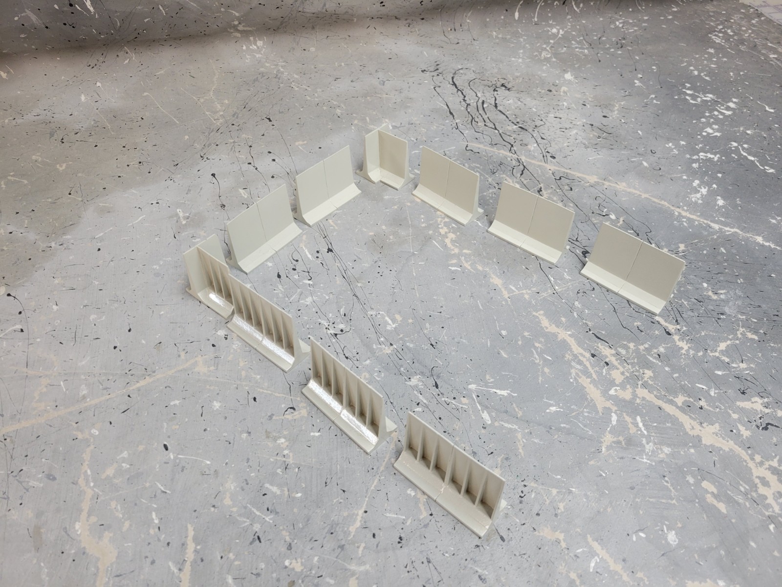 1/64 Custom scratch built Resin 10 Piece Bunker Silo