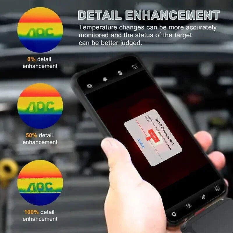 HT-203U Thermal Camera -20°C~550°C Android Type C Mobile Phone 256*192 Pixels