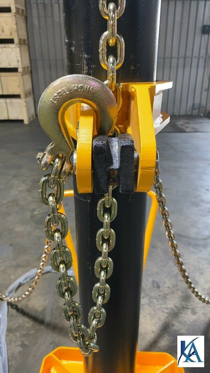 10 TON Portable Puller Auto Body Frame Machine FREE CHAINS,ANCHOR POTS,FOOT PUMP