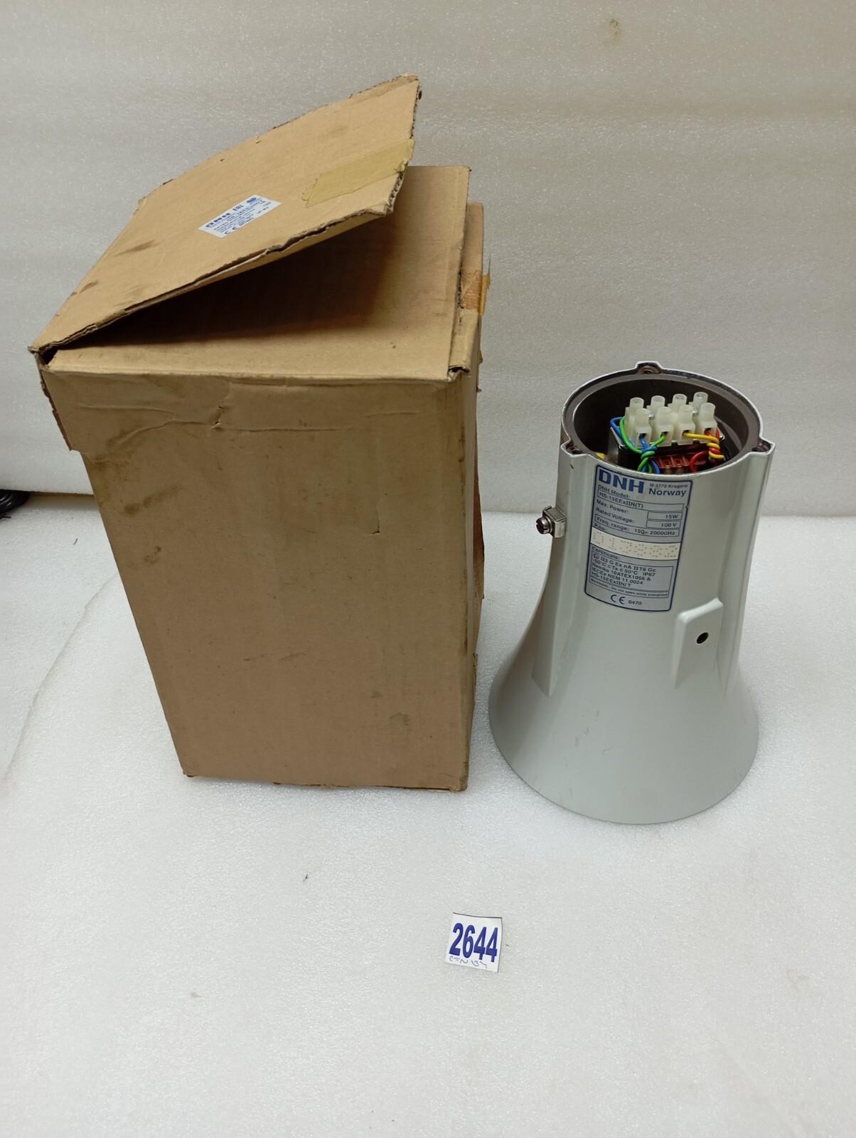 DNH HS-15EExIINT Aluminium Zone 2 Speaker Norway