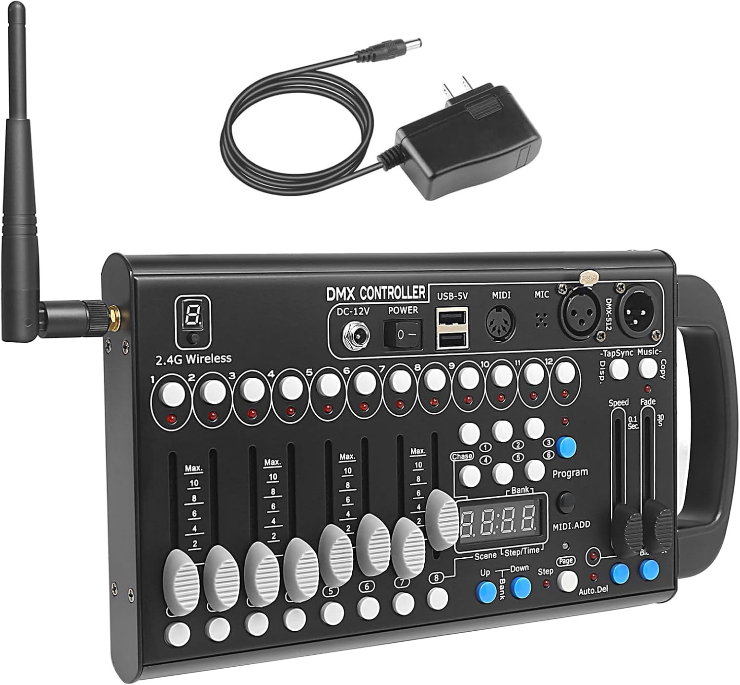 Wireless Dmx Controller 192 Channel Dmx Light Controller for Dj Lights, Dmx Cont