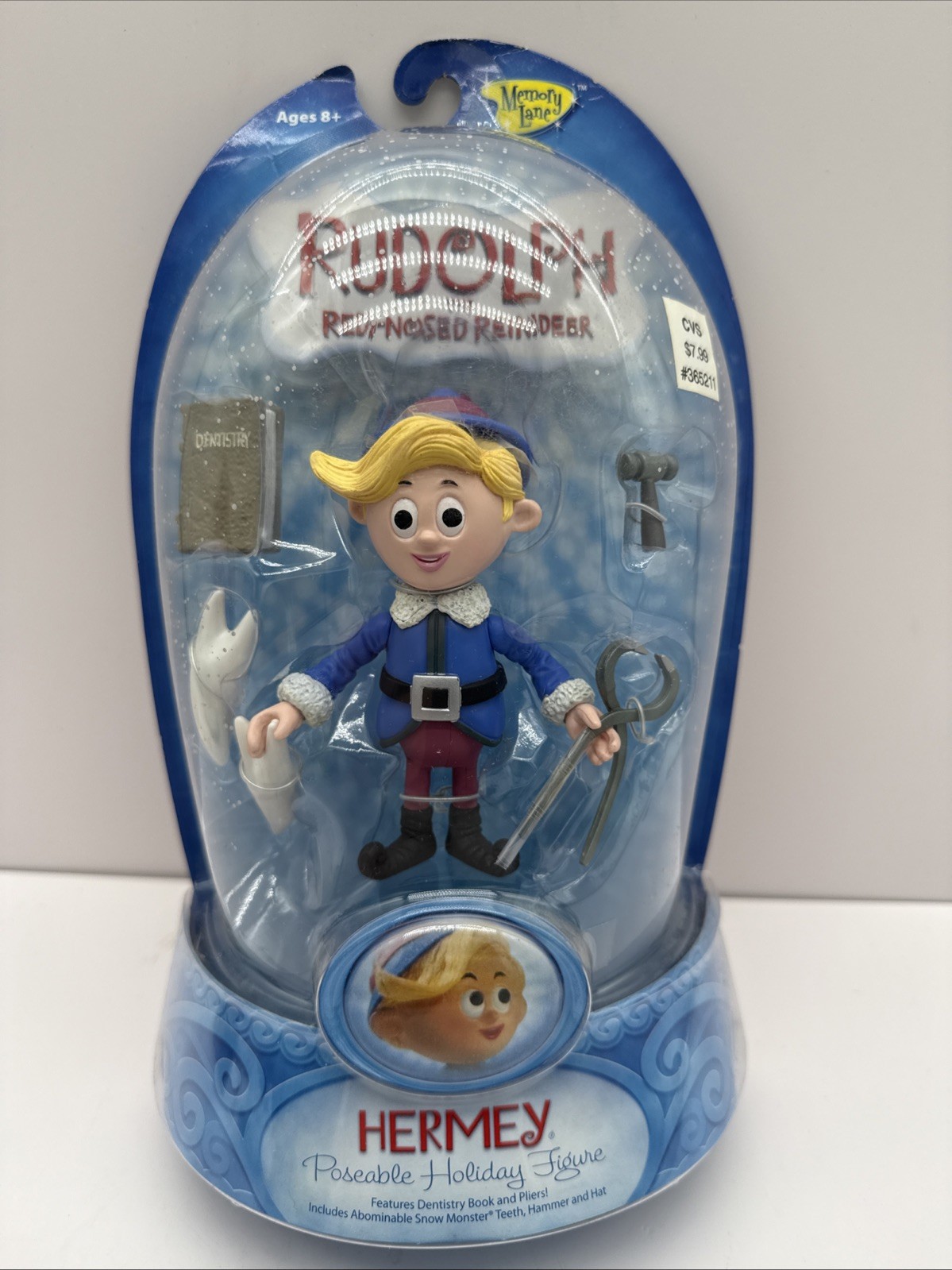 Memory Lane Hermey Figure w/ Accessories  (Rudolph & Island of Misfit Toys) —NIB