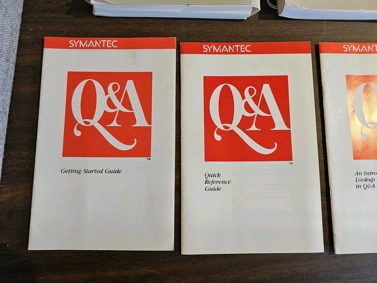 Vintage software set for Symantec Q&A Version 3.0 Manuals + Disks