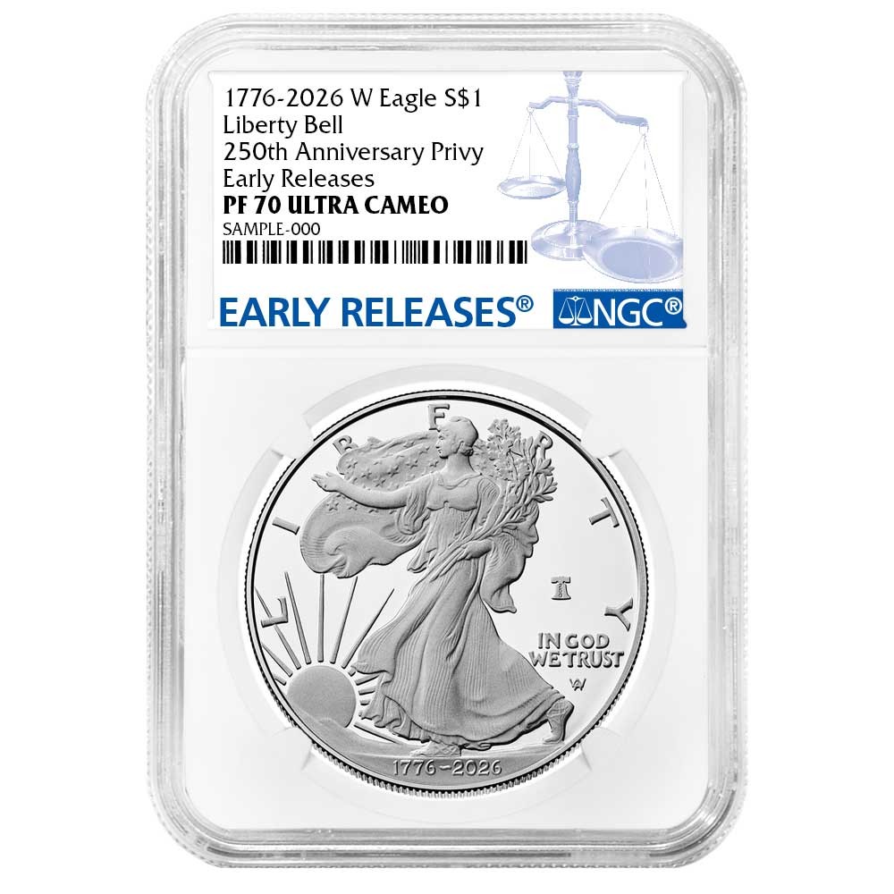 2026-W Proof $1 American Silver Eagle NGC PF70UC ER Blue Label