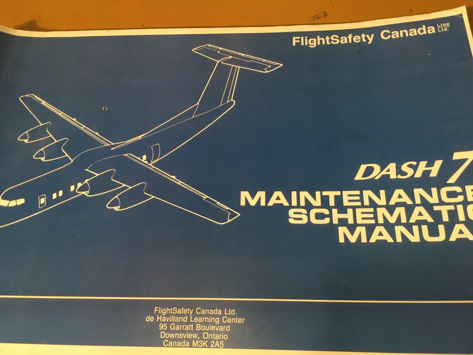 de Havilland Canada Dash 7 Maintenance Training Schematic Manual