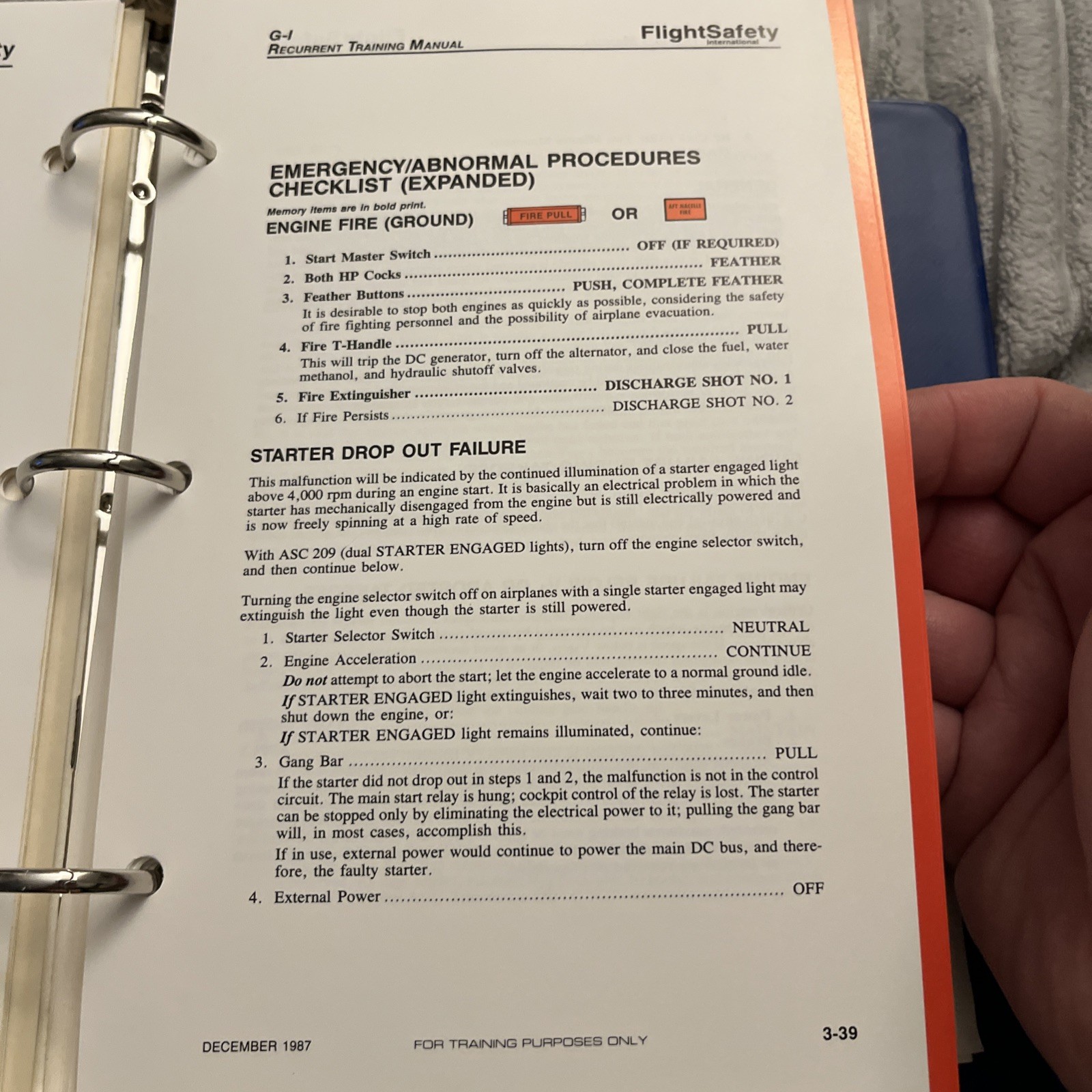 Flight Safety Gulfstream I Recurrent Training Manual