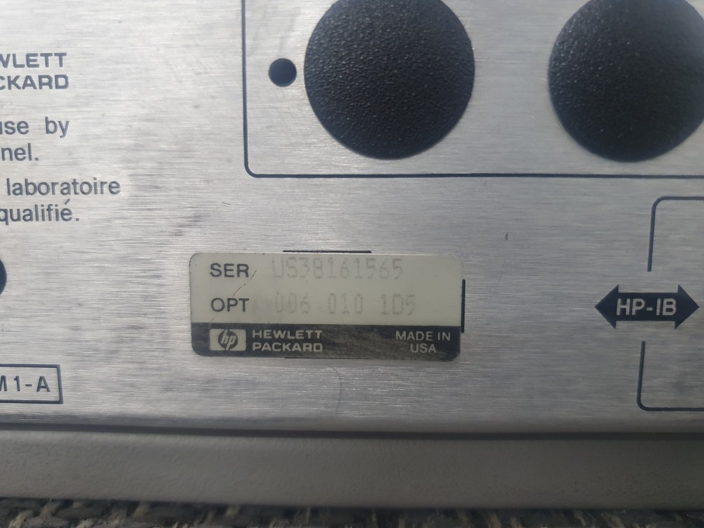 HP 8753E Network Analyzer, 30 kHz - 6 GHz, Opt 006/010/1D5