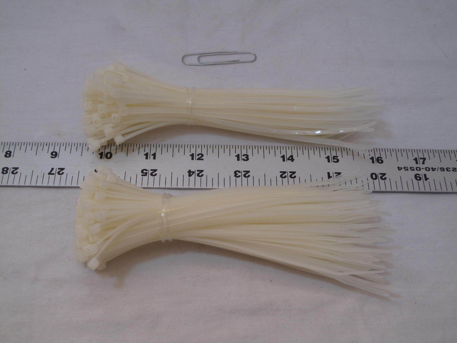 200 NEW Natural Cable Ties 6" Wire Wrap Zip Color Code Identify Bundle ty