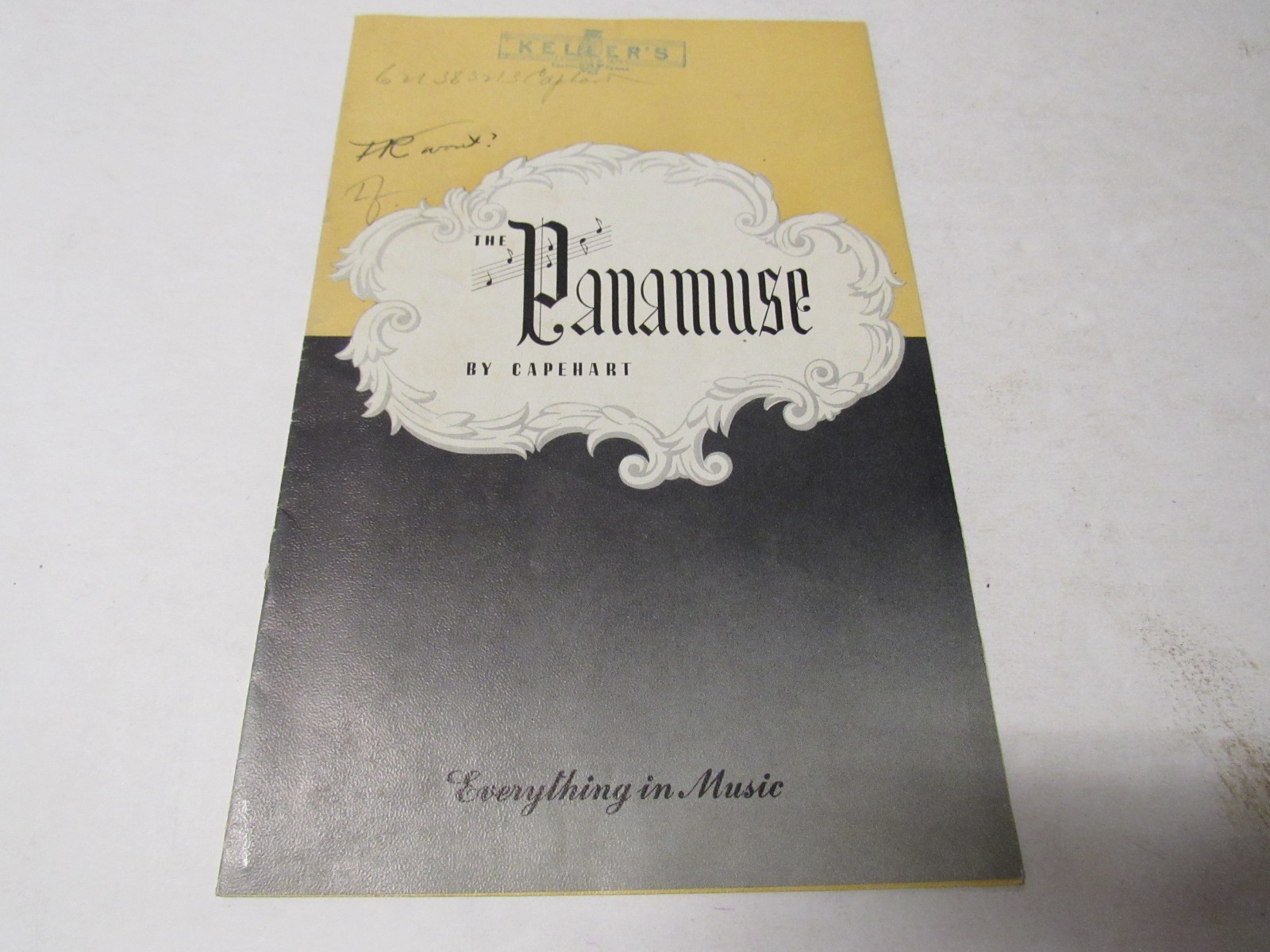 Capehart Panamuse Catalog c 1940's 4 Pages 8.5 X 5.5 in Size