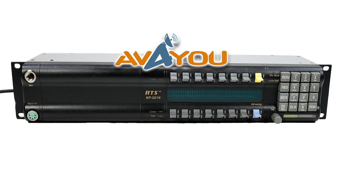 RTS Telex KP-32/16 Intercom Keypanel ADAM Cronus Zeus 5-PIN Blue KP32 +RVON +PS