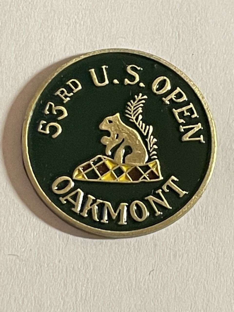1953 U.S. Open Championship 1" Flat Coin Style Golf Marker - Ben Hogan Winner!