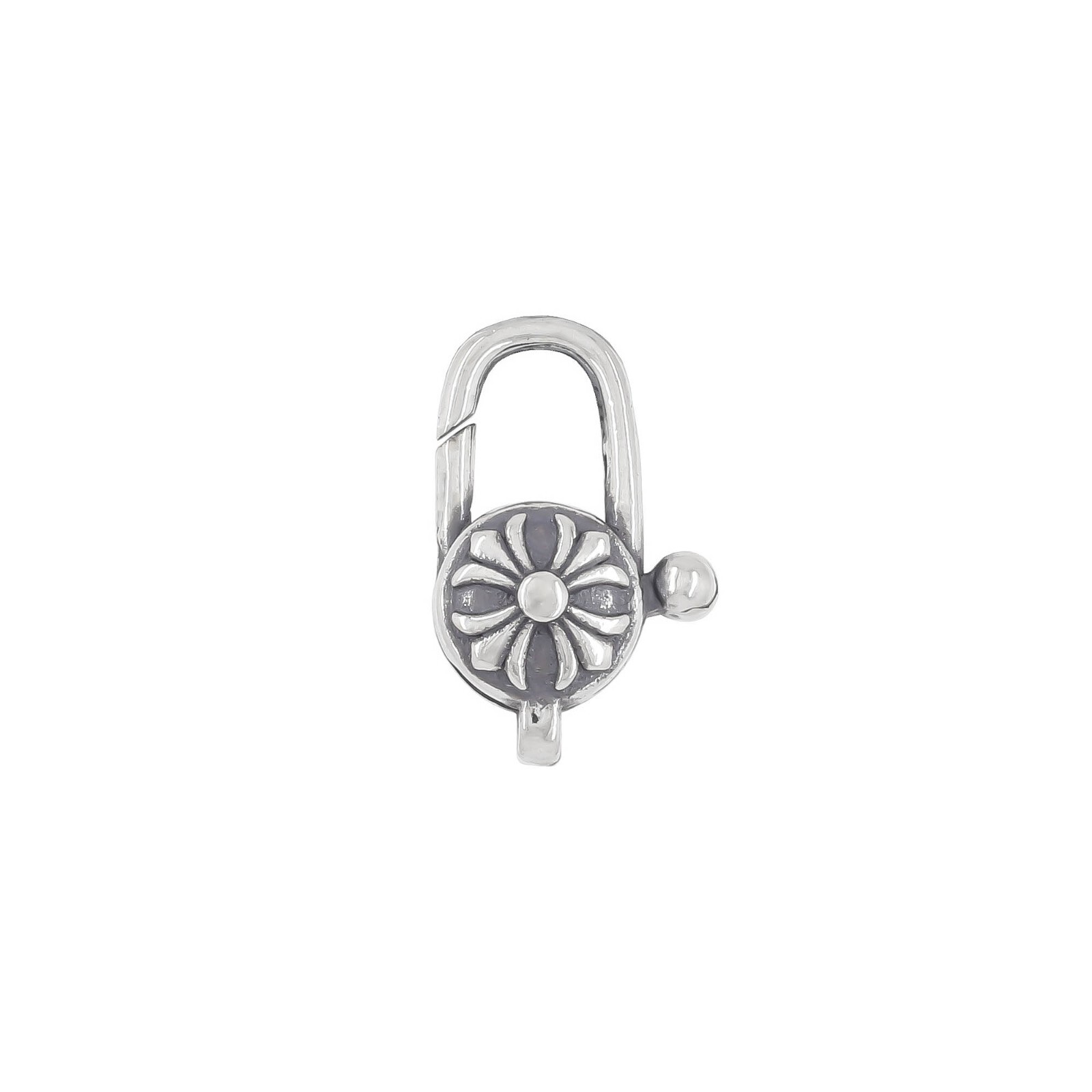 Sterling Silver Gothic Cross Lobster Clasp For Necklace / Bracelet #51169