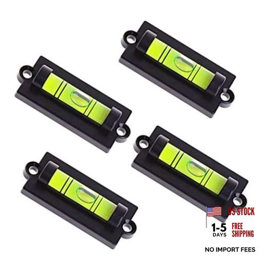 4Pcs Bubble Spirit Level RV Standard Levels with Mounting Holes RV Levelers