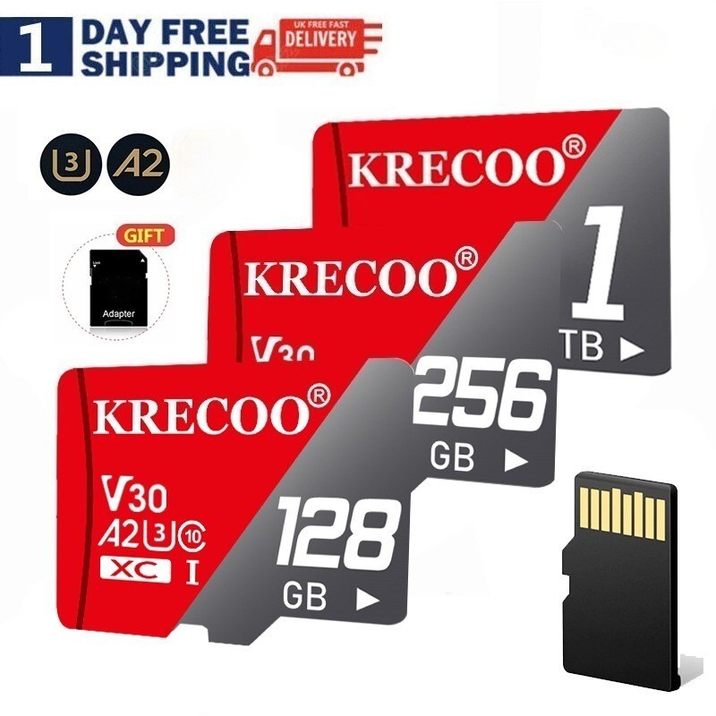 High Speed Micro SD Card 1TB 256GB 128GB Memory Card Ultra Class 10 TF SDXC Lot