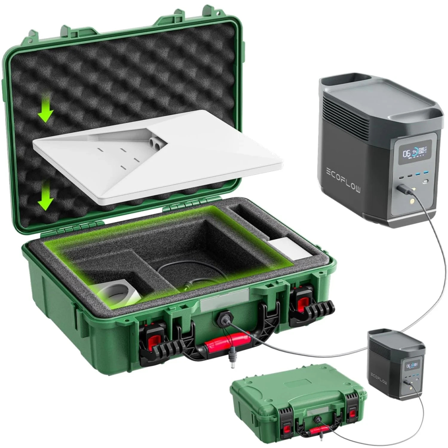 2026 New  Waterproof Hard Carrying Case Compatible with Star link Mini Dish A...