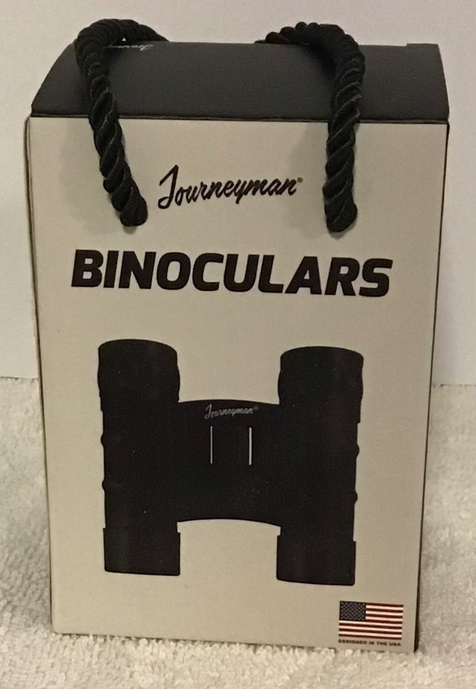 BRAND NEW!  JOURNEYMAN BINOCULARS ~ Black ~ Neck Strap ~ Vinyl Case
