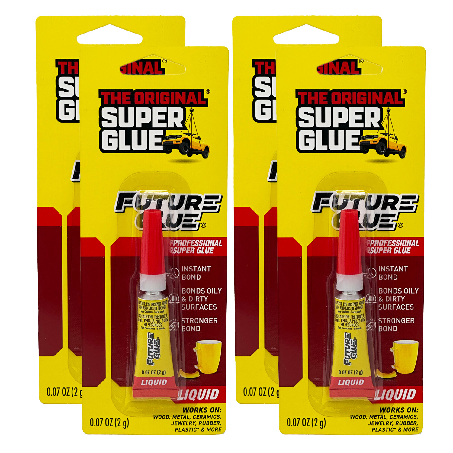 Super Glue: Original Future Glue, 0.07 OZ, 4 Packs