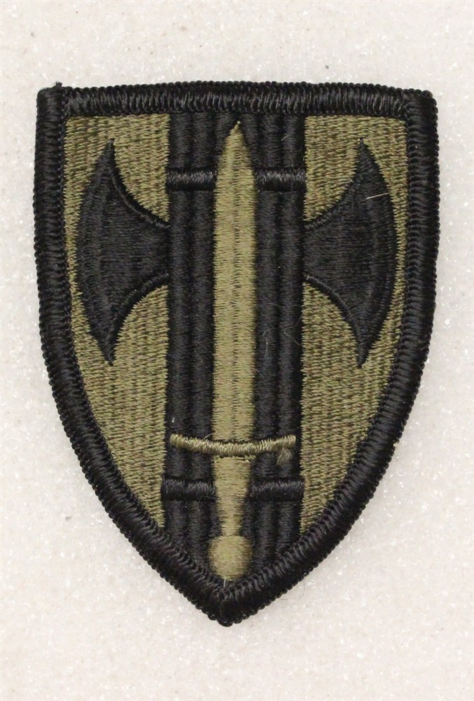 Army Patch: 18th Military Police Brigade - subdued, merrowed edge