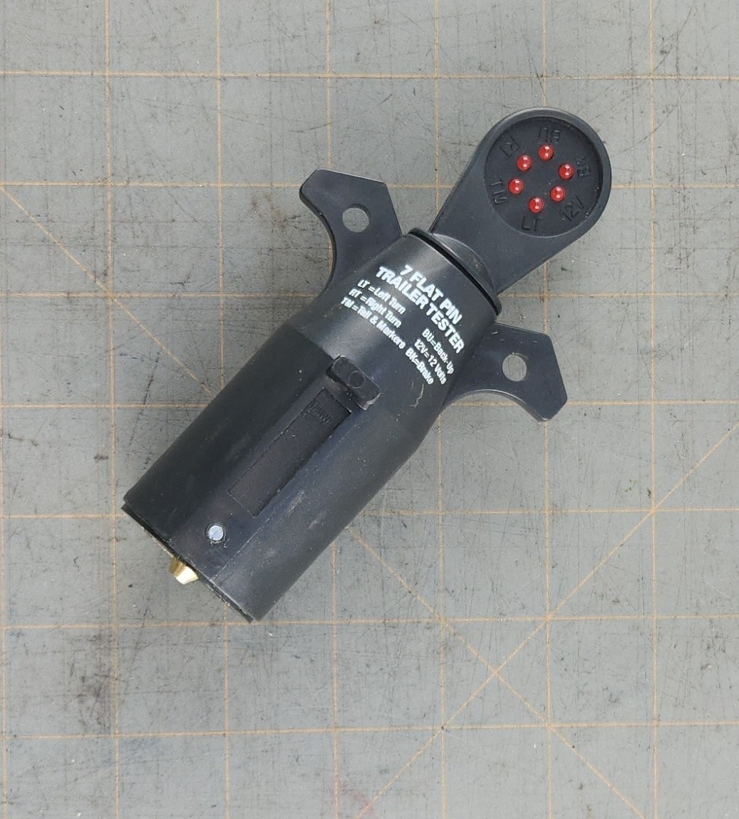 Mac Tools ET7893 7 Flat Pin Trailer Plug Wiring Tester Test Light