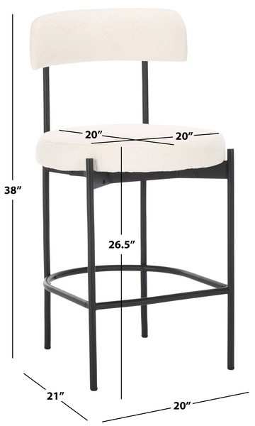 Safavieh ANDREAN COUNTER STOOL, Reduced Price 2172779790 BST3900C-SET2