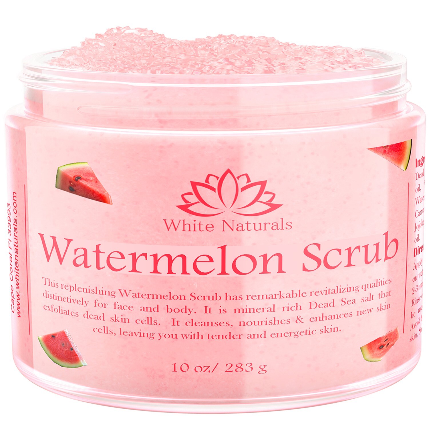Watermelon Scrub, Exfoliating Bath Scrub, Gently Exfoliating Face &Body Scrub