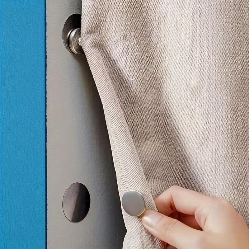 Modern Metal Magnetic Hook - Easy Install Wall-mounted Curtain Buckle