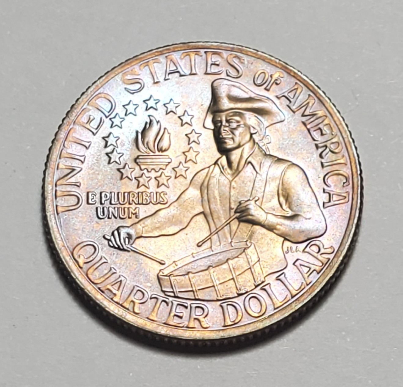 TONED 1976 P WASHINGTON QUARTER UNC #P3660