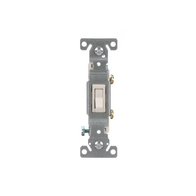 Eaton 15-amp Single-pole Toggle Light Switch , Light almond