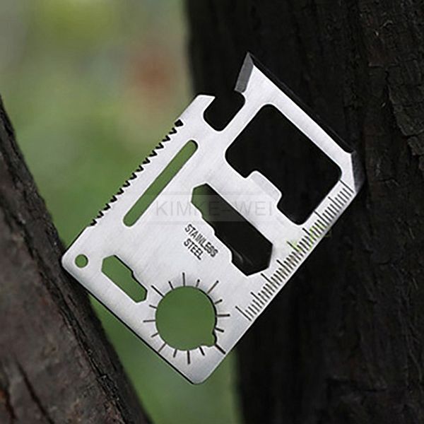 Multi Tools 11 in 1 Hunting Outdoor Survival Camping Military Credit Card Knife