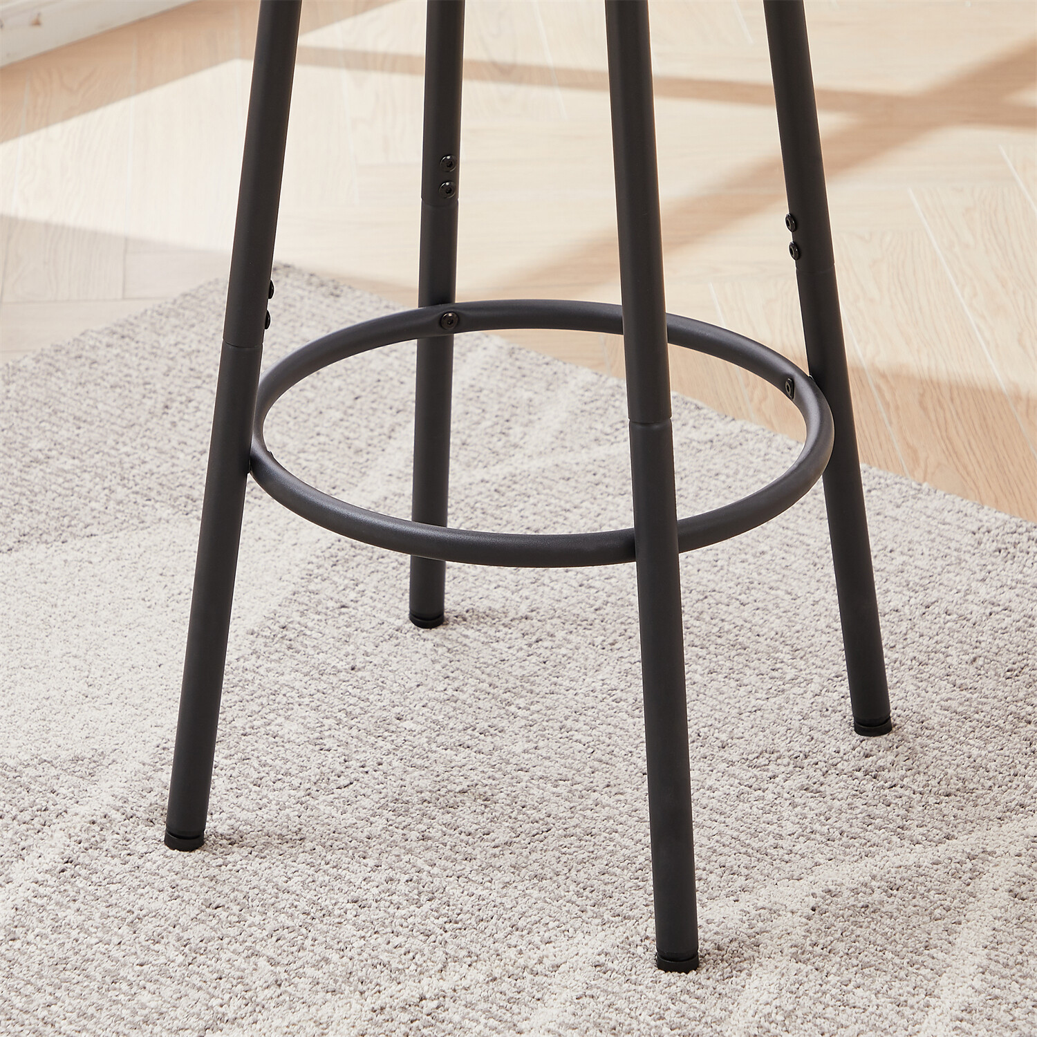 3 Piece Bar Table Set Counter Height Kitchen Pub Table with 2 Bar Stools