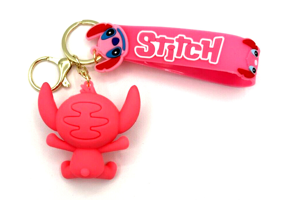 Leroy Keychain Charm 3D Keychain with Hand Strap (Lilo & Stitch)
