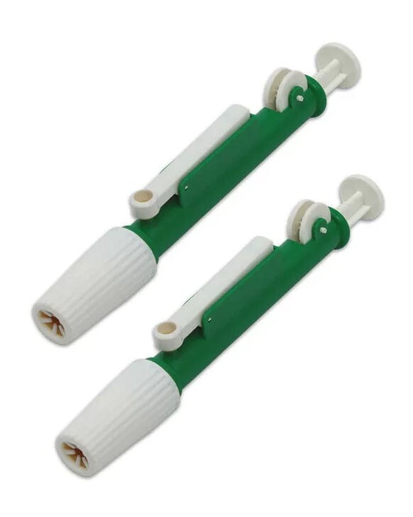 2 Fisherbrand Pipette Pumps - Green - 10mL Volume - #14-955-110