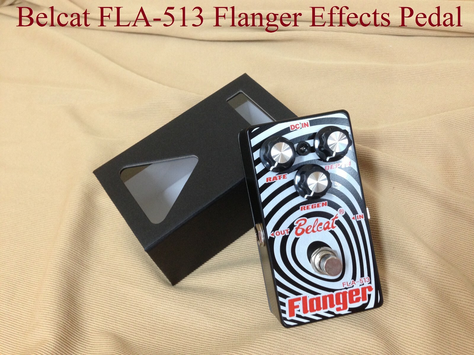 Belcat FLA-513 Guitar Effects Pedal, Flanger - Black