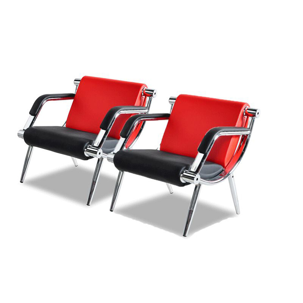 2 Sets of Waiting Room Chair Reception Seat Bench PU Leather Waiting Chair Sofa