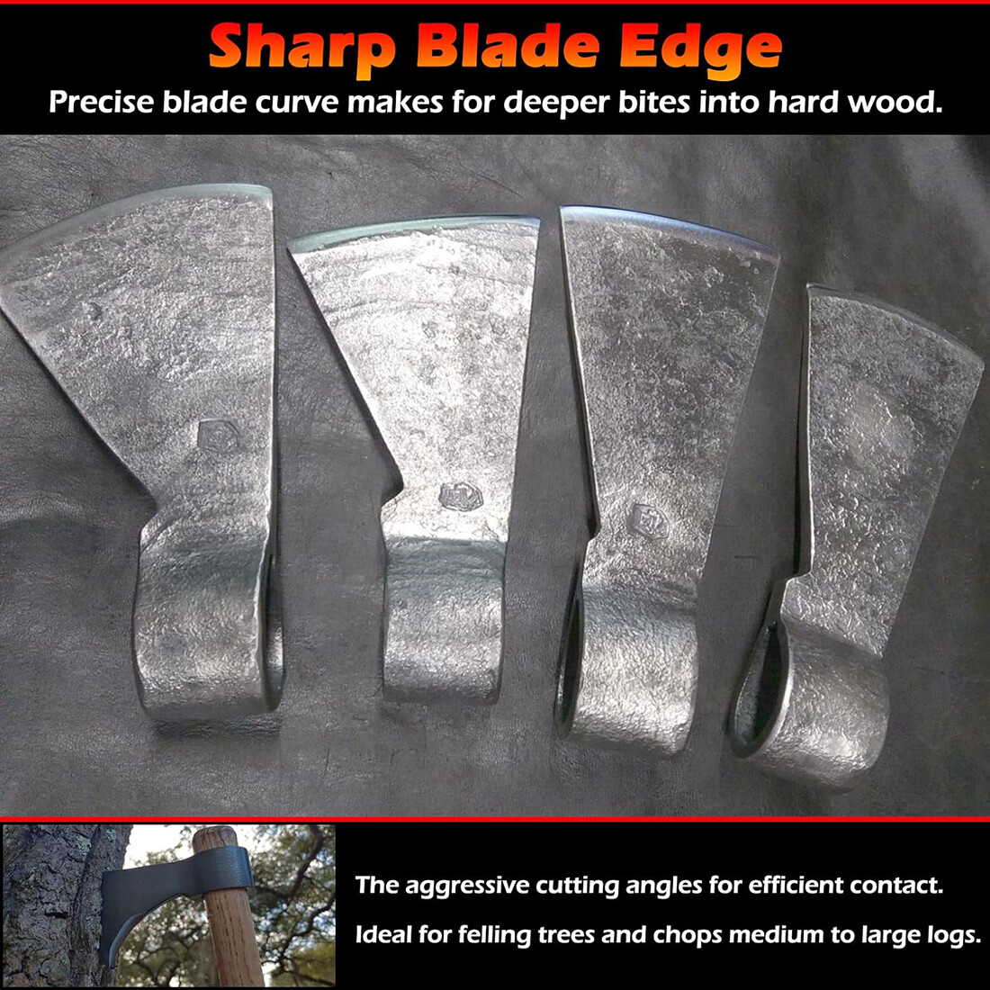 4Pack Tomahawk Head Kit Throwing Axe Tactical Fixed Blade Axe Hatchet Hawk Maker