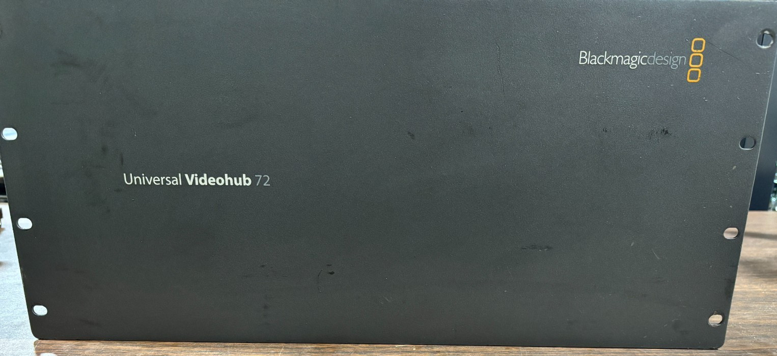 Blackmagic Design Universal Videohub 72 Rack Frame w/ x18 SDI Cards