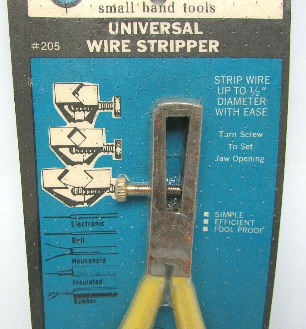 Rare Vintage Omega Universal Wire Stripper Up to 1/2" NOS New #205