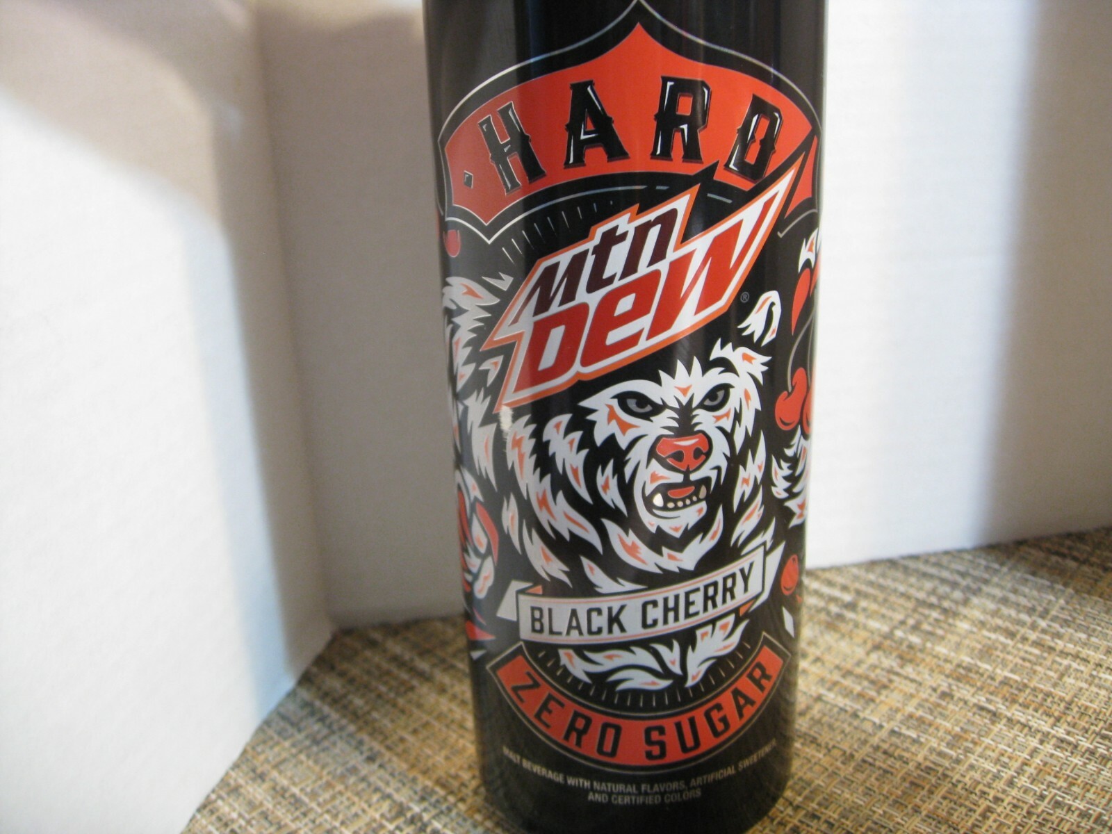 Mountain Dew EMPTY Can- 24 oz. HARD Mountain Dew - Black Cherry - Tiger Graphics