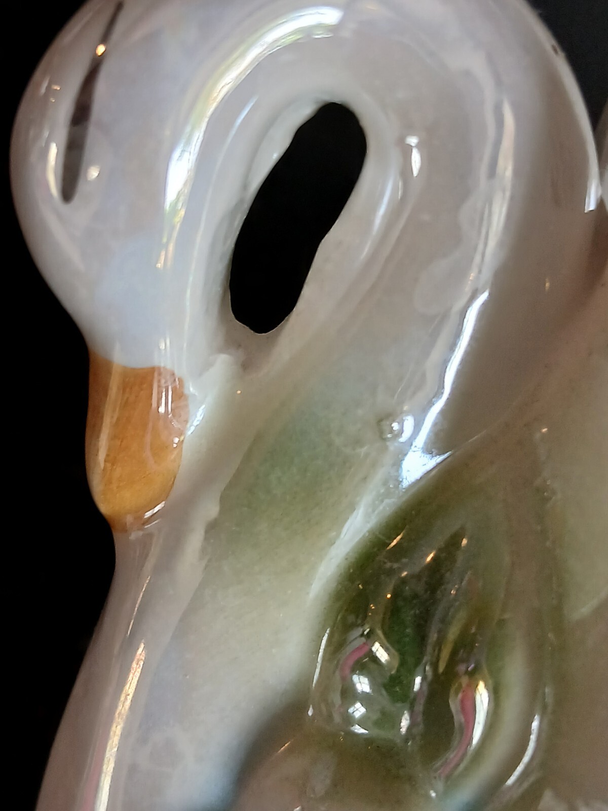 Ceramic Swan Planter 5.5" Tall Vintage