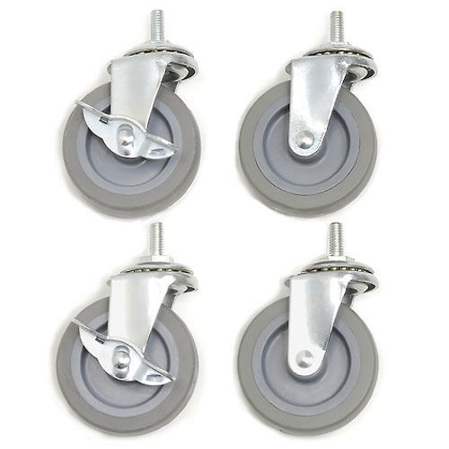 Global Industrial 3" Swivel Caster Set 2 Locking