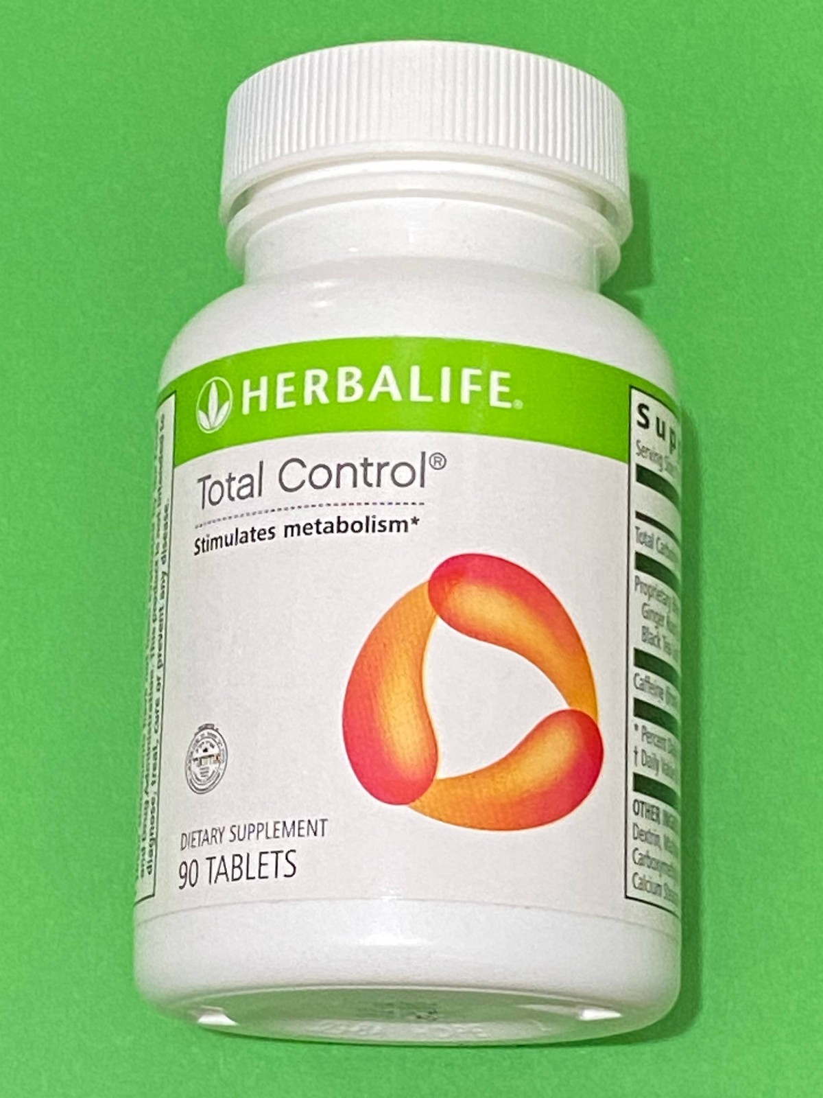 Herbalife Total Control With Caffeine Quickly Stimulates Metabolism -90 Tablets