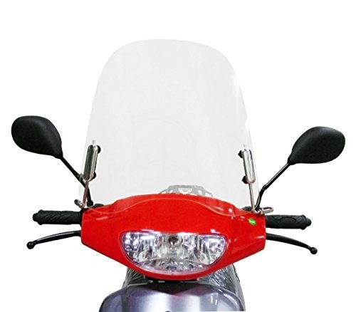 Scooter Windshield 3 millimeters Clear Plastic Acrylic comes with mounting