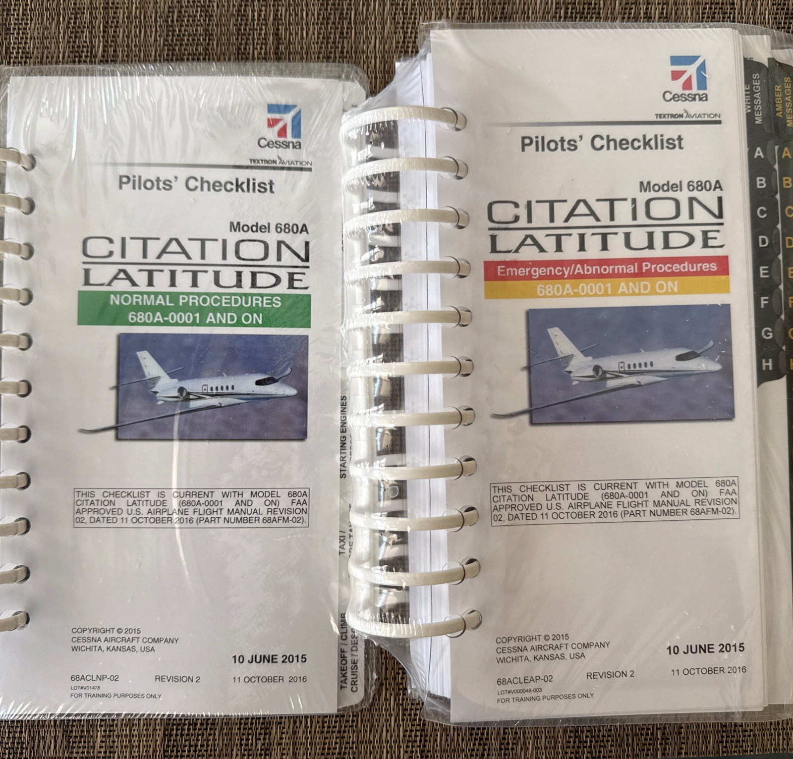 Cessna Citation Latitude 680A Pilots' Normal Procedures & Emergency Checklists