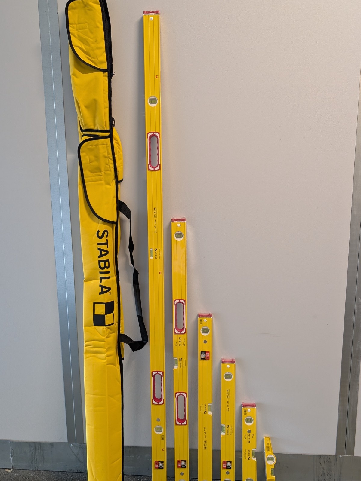 STABILA Type 96M Magnetic 6-Piece Level Set with Carrying Case