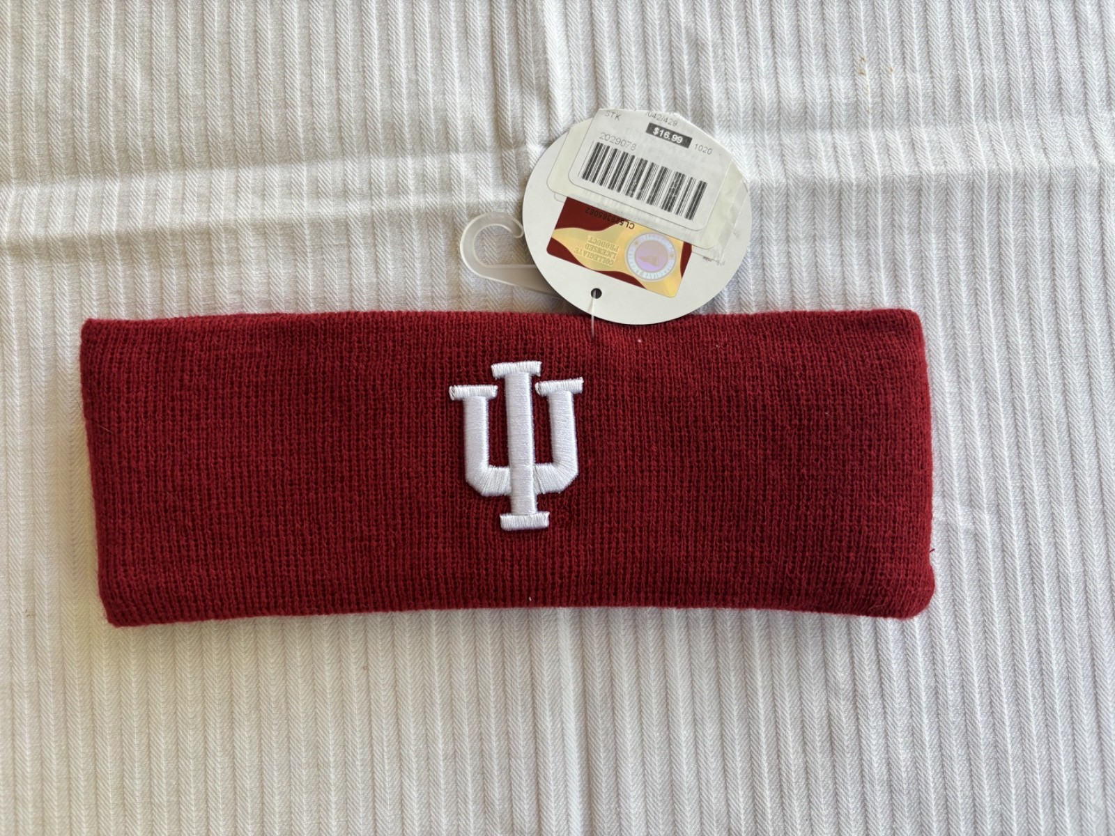 Indiana Hoosiers IU Red Knit Sweatband Headband  Winter Ear Warmer Unisex