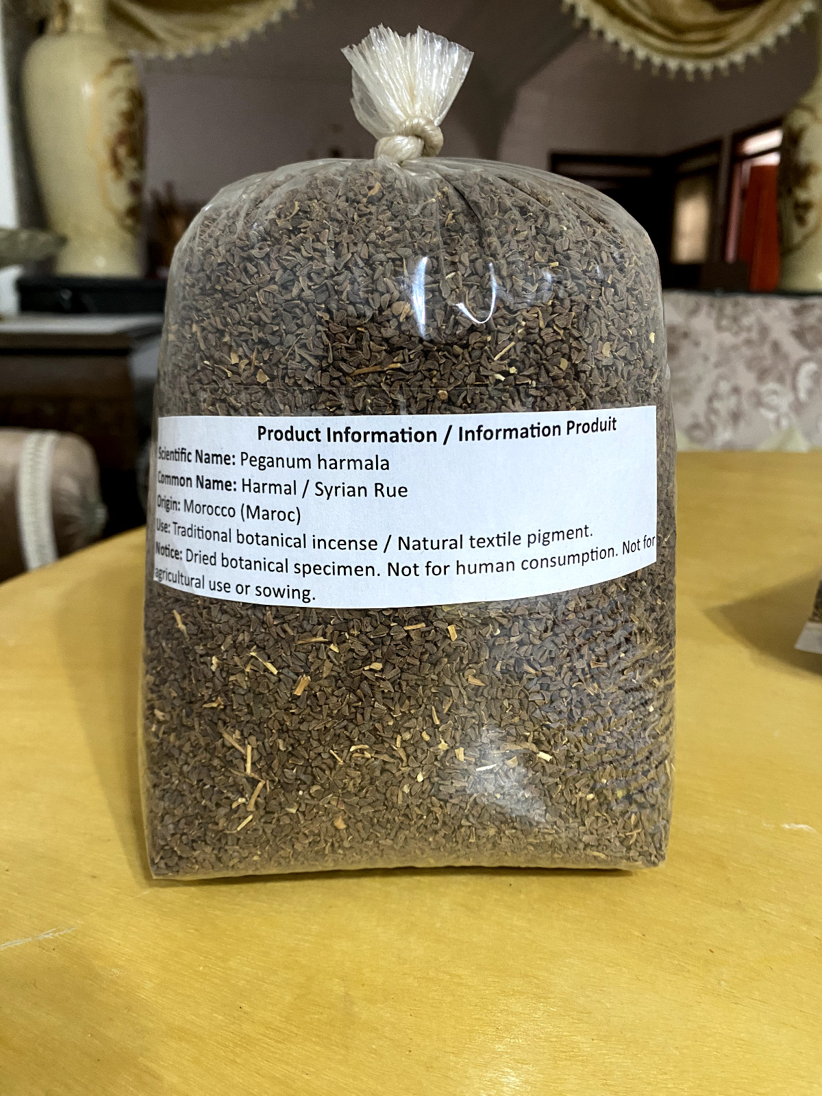 Harmala Seeds 1.8kg - Peganum Harmal, Lahouri Wild 4 lbs, Isband Hindi - حرمل