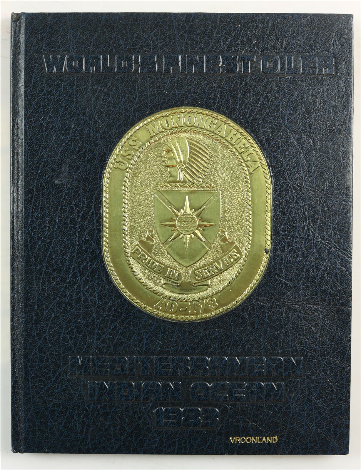 USS Monongahela (AO-178) 1983 Mediterranean Deployment Cruise Book Cruisebook