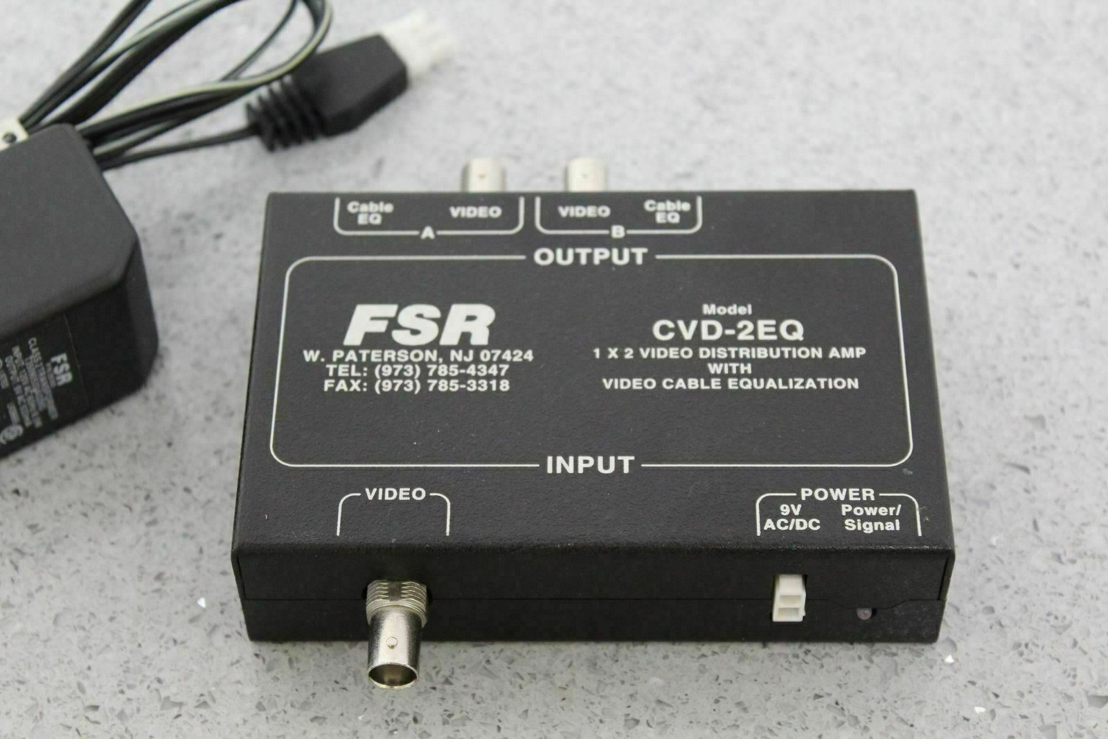 FSR CVD-2EQ Video Distribution Amplifier Fully Tested FREE SHIPPING