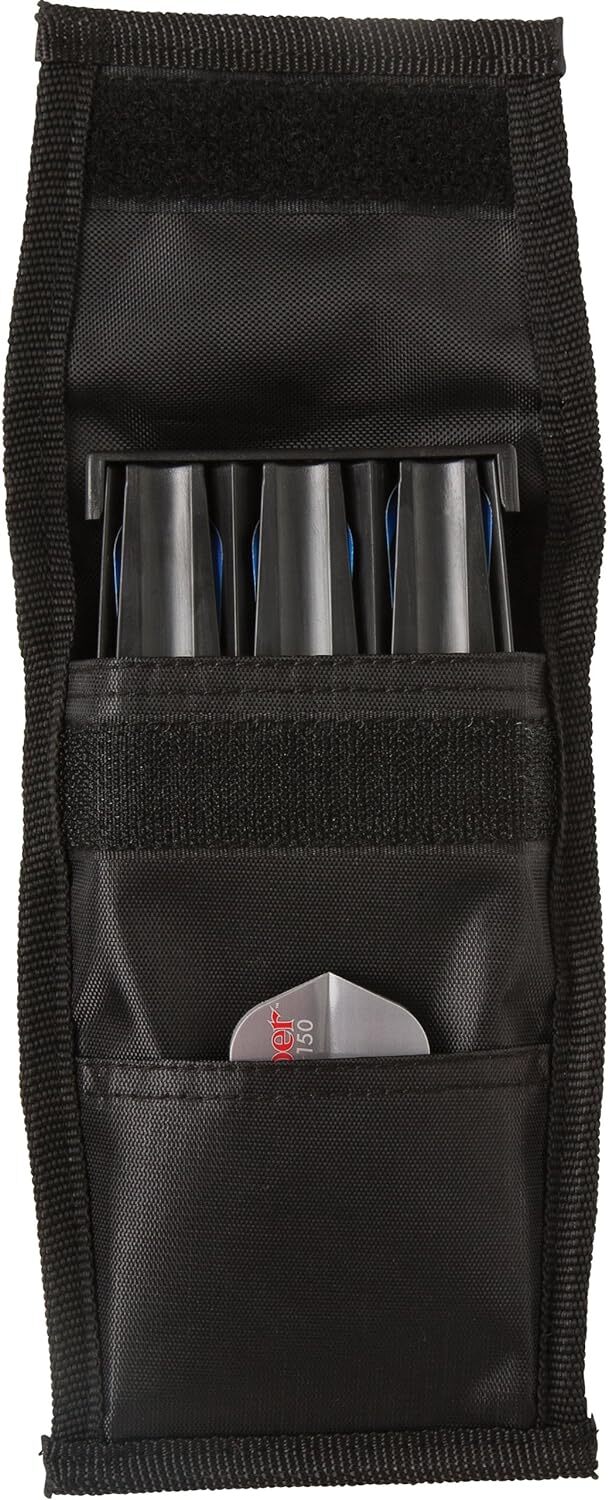 Casemaster Single Black Dart Case with Solid Plastic Insert and Flexible, Tough